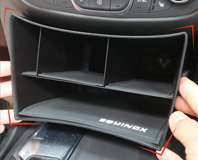 Car Central Center Console Organizer Insert Tray Storage Box Holder Compatible for Chevrolet Equinox 2018 2019 2020 2021 2022