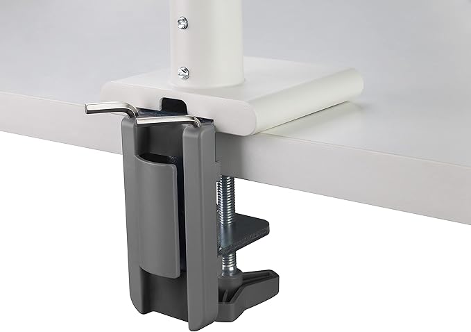 [Amazon Exclusive Brand] iggy DA112 Computer Monitor Arm, Adjustable Rising, Supports 13-32 Inches, Comfortable Work Monitor Arm, White