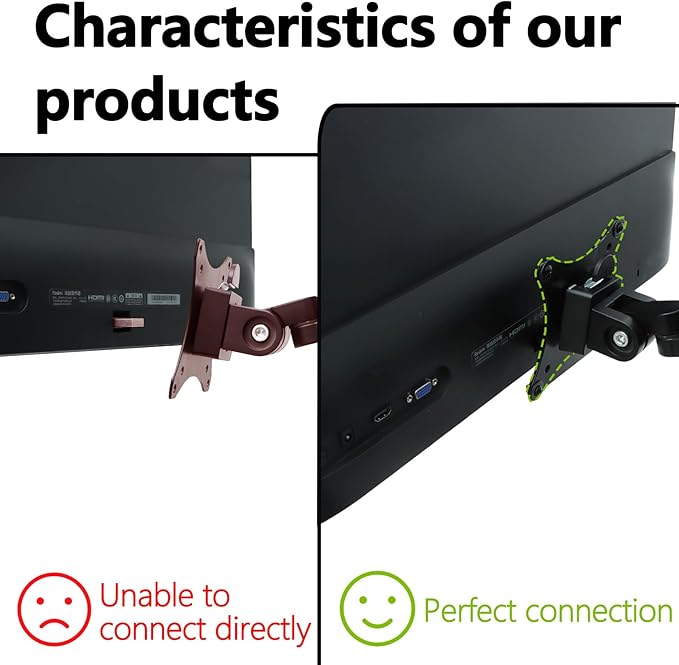 G24 Vesa adapter Compatible with Xiaomi mi 23.8" monitor（Fits A24 ,G24 ,1C,1A,RMMNT238NFï¼?Mount Bracket for VESA 75x75 to 100x100 Monitor Arms, Stands and Wall Mounts