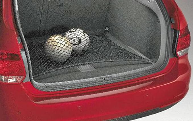 Trunk Organizer Cargo Net for Volkswagen Jetta 1999-2023– Floor Style Cargo Net for Sedan - Premium Mesh Elastic Car Trunk Organizer Vehicle Carrier Storage - Compatible with VW Jetta