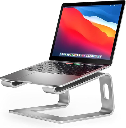 Nulaxy Laptop Stand, Ergonomic Aluminum Laptop Computer Stand, Detachable Laptop Riser Notebook Holder Stand Compatible with MacBook Air Pro, Dell XPS, HP, Lenovo More 10-15.6” Laptops