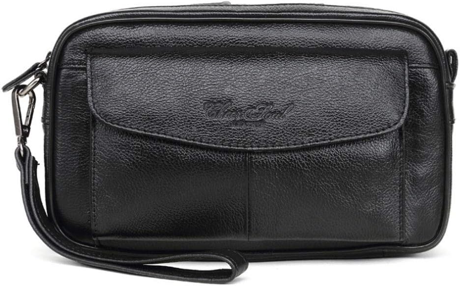 Hebetag Leather Clutch Purse Wallet for Men Organizer Holder Wrist Bag | Organizer, Holder