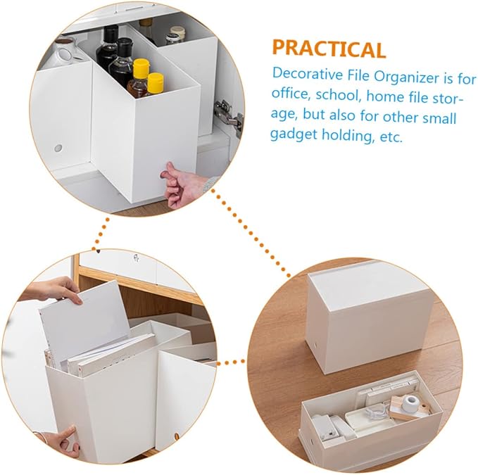 Simple Organizer Box Sturdy Desktop Storage for Sundries Capacity Convenient Desk Organizer for Home and Office Use Modern Design Lightweight and Reliable