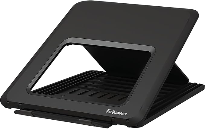 Fellowes Breyta Laptop Stand for The Home and Office, 12 Height Adjustments, 15" Monitor Size- Black