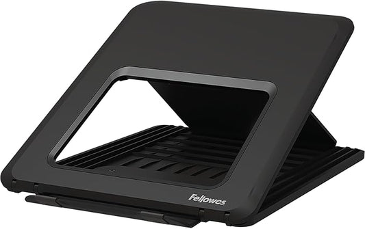 Fellowes Breyta Laptop Stand for The Home and Office, 12 Height Adjustments, 15" Monitor Size- Black