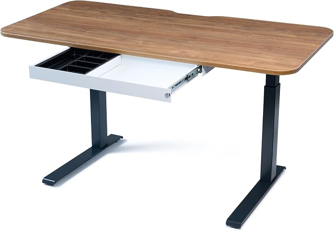 Perfect POSTURE Max Under Desk Storage Drawer – Large Desk Drawer with Lock for Regular & Sit-Stand Standing Desks, White (13" x 26.5")