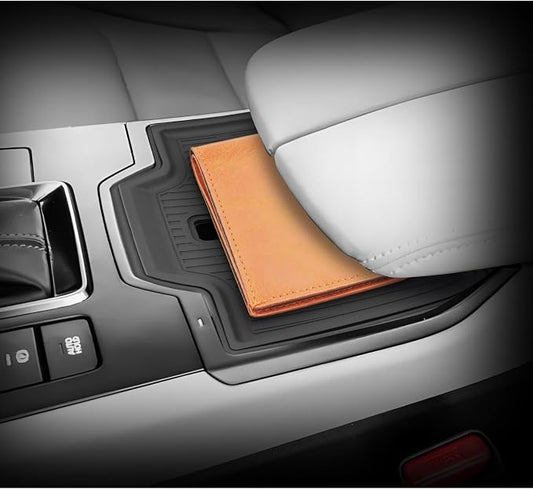 LUWU 2026 Mazda CX5 Wireless Charging Hidden Box for 2026 Mazda CX-5 Accessories CX 5 2026 Center Console Organizer Armrest Console Storage Box Insert Tray ABS Material Black Coin Container