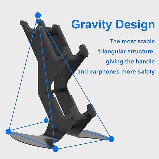 NBCP Controller Holder, Game Controller Rack Headset Stand for Xbox Series X S/Xbox one / PS5 / PS4 / NS/PC/Headset, Aluminum Metal Mount Universal Organizer for Video Game Accessories
