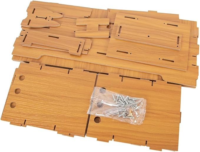 Computer Monitor Height Rack, Desk Shelf with Storage Drawer & Free Phone Stand for Desktop