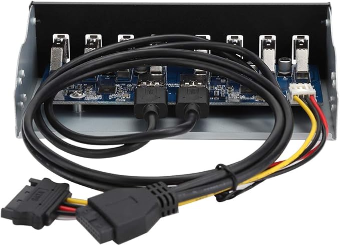USB3.0 8-Port Optical Drive Front Panel,19Pin 8-Port Hub Optical Drive Expansion Pc Computer Front Panel Adapter,5.25 Inch Optical Drive Box Provided of