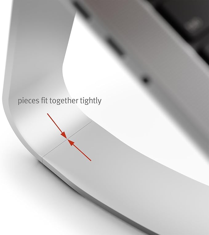 Twelve South Curve SE Ergonomic Aluminum Laptop and MacBook Stand with Anti-Slip Silicone to Prevent Scratching | Compatible with 11" to 17” laptops