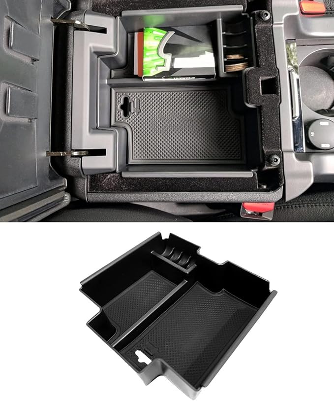 Vesul Center Console Tray Armrest Storage Box Compatible with Land Rover Discovery Sport 2015 2016 2017 2018 2019 Door Organizer ABS Tray Insert Glove Pallet