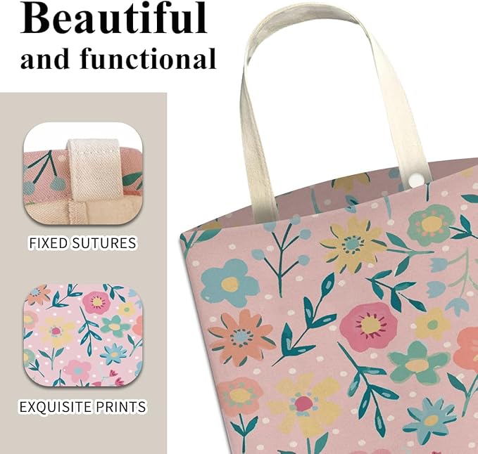 Car Trash Can, Cute Car Trash Bag, Hanging Car Organizer and Storage Bag, Trash Bin for Car Accessories, Vehicle, Travelling, Camping Cute Pink Flower