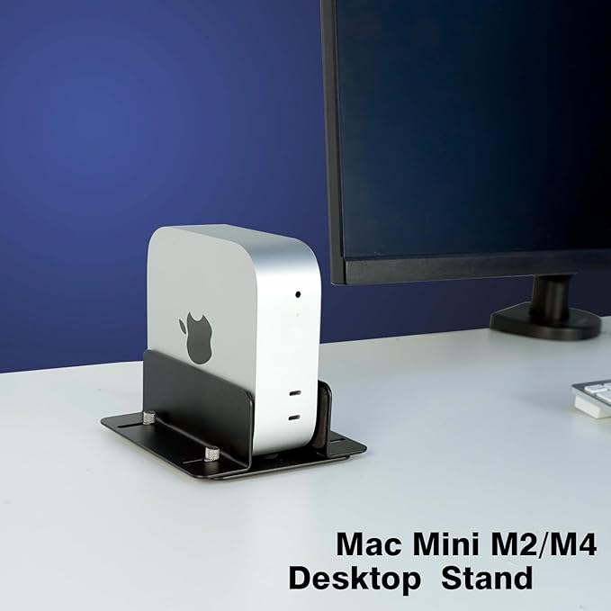 Adjustable Metal Desktop Stand Holder for Laptop, Mac mini M1/M2/M4, Router, Switch, Mini PC,MacBook, Keyboard ??13mm to 54mm Width, Space-Saving, Sturdy & Scratch-Proof