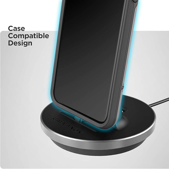Encased iPhone Charger Stand (MFi Certified) Lightning Desktop Holder Dock with Built-in USB-C Cable for Fast Charging Apple iPhone 14 Pro Max/ 13/12/11/X/Xs/XR/8