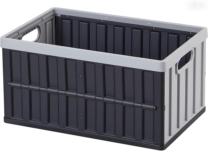 VEVOR Plastic Collapsible Storage Bins with Lids, 65L 3 Packs, Stackable Folding Storage Crates with Handles, Holds 84 lbs Per Bin, Heavy Duty Containers, Space-Saving Baskets, for Home Organizing