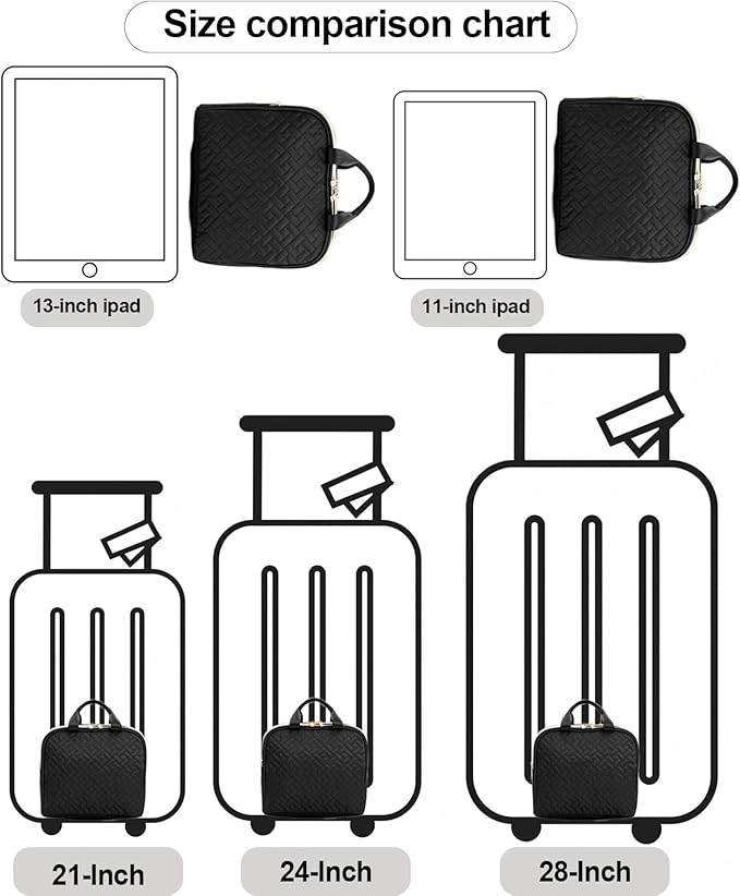 Makeup Bag, Large Capacity with Room for Brushes and Mirror, Travel Makeup Organizer, Portable Standing Make Up Case, Waterproof Cosmetic Toiletry Bags with Handle, Color Black