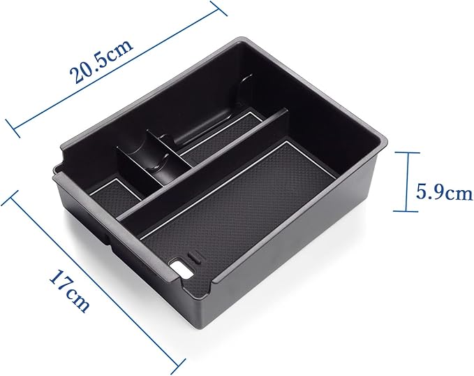 2022 2023 Tucson NX4 Center Console Organizer Compatible with 2022 2023 Santa Cruz Pickup Truck Console Tray, 2022 2023 Tucson NX4 Santa Cruz Armrest Box Insert Tray Accessories (White Mats)