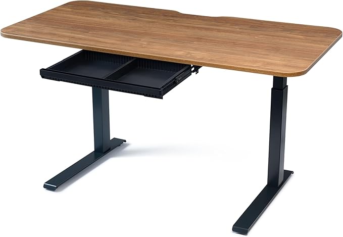 Perfect POSTURE Plastic Standing Desk Drawer – Under Desk Organzier and Storage with Dividers for Height Adjustable Desks – Black (13.25" x 23.5")