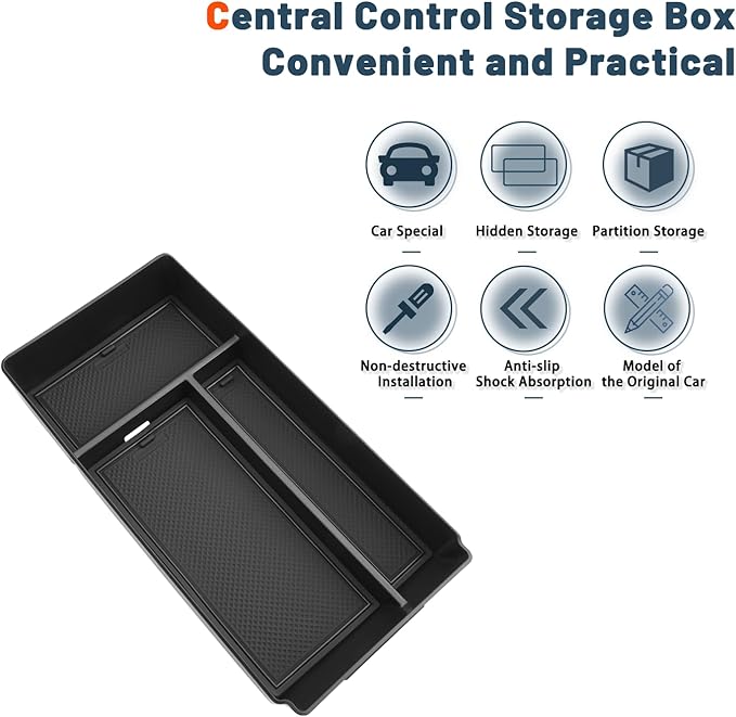 Ruiya G-Class G550/G 580/G350/G63 AMG/W463/W464 Center Console Organizer for Mercedes G Wagon Accessories Middle Console Organizer Compatible with 2019-2022 2023 2024 2025 2026 Benz G-Wagon