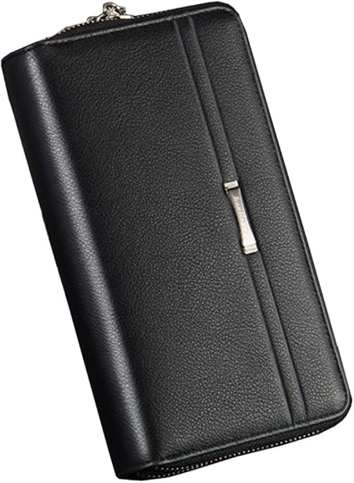 Hebetag Leather Clutch Purse Wallet for Men Organizer Holder Wrist Bag | Organizer, Holder