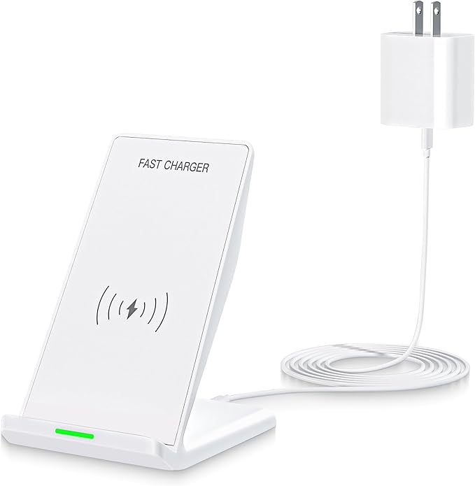 Wireless Charging Phone Stand,15W Fast Wireless Charger Station with 20W Adapter USBC Charger for Apple iPhone 17 Pro Max/17 Pro/Air/16/15/14/13,Samsung Galaxy S25 Ultra/S24/S23/S22/Z Flip Fold/Note20