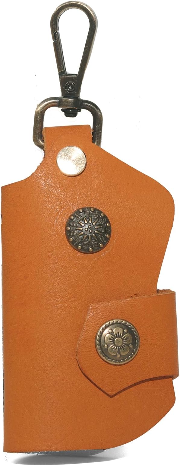 Handmade Leather Key Chain Holder, Leather key case for key storage Car Key Holder Home Door Key Bag