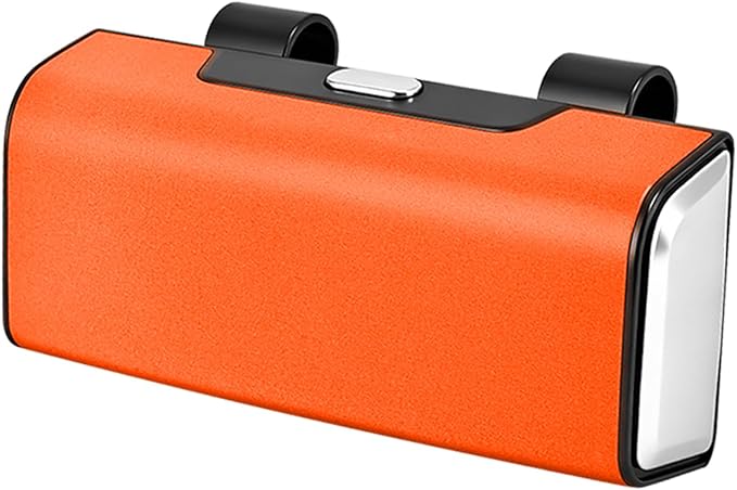 Car Sunglasses Holder for Sun Visor, Button Leather Eyeglass Hanger and Interior Storage Box