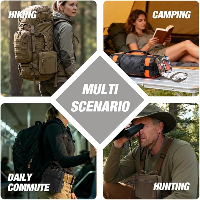 TSPRO Tactical Admin Pouch Compact EDC Utility Gadget Gear Pouches Portable Kit Organizer Storage Accessory for Bags