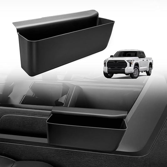 Muslogy Compatible with 2022-2025 2026 Toyota Tundra Accessories Shifter Storage Box ABS Material Console Organizer Phone Pocket Passenger Side Only (Won't FIT Platinum, 1794 Edition and Capstone)