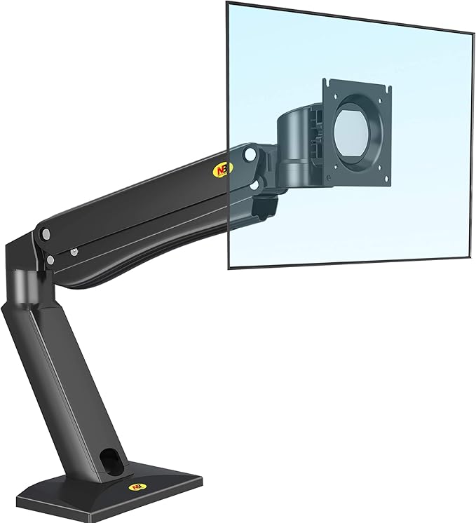 NB North Bayou Heavy Duty Monitor Arm Desk Mounts, Full Motion Mount Fits for 24"-42" Big Screen with Heavy Weight Capacity 4.4lbs-33lbs, Height Adjustable with Clamp, Grommet Mounting Base, NB45-B