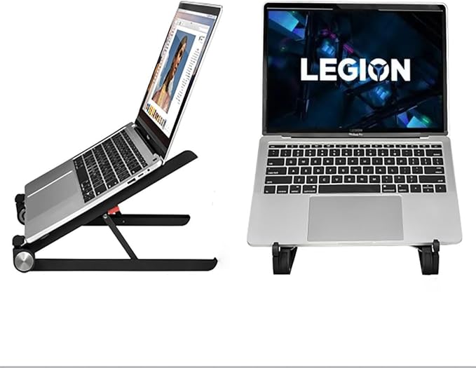 Portable Laptop Stand for Lenovo Legion 9i 7i 5i 5 Pro 7i 5i 5 Legion Slim 5 7 Y530 Y730 Y7000 Gaming Laptop.Laptop Stand for Desk,Made of Reinforced Nylon, 304 Stainless Steel and Silicone.Black