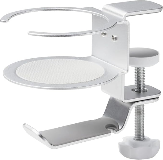 Elecom Headphone Stand/Clamp/360°Rotation/Silver