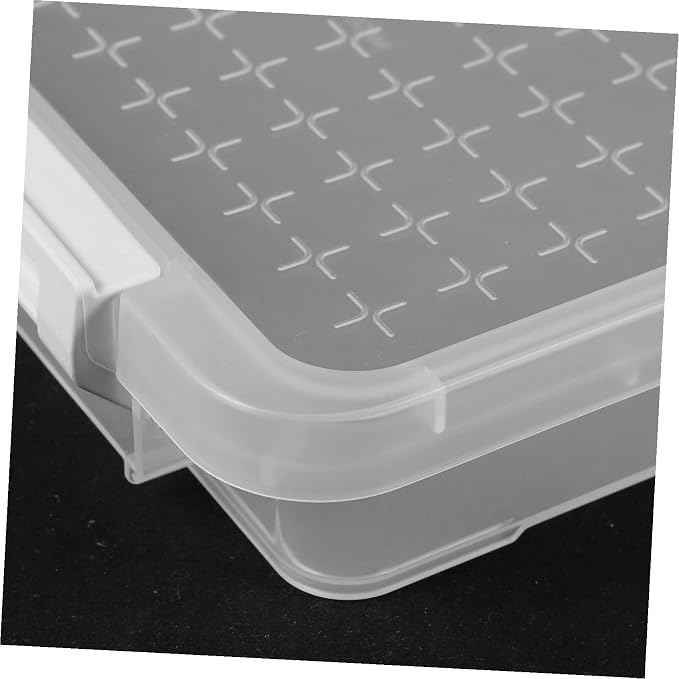 Transparent File Box with Lid Stackable Desktop Document Organizer for Office and Home Sealed File Case with Anti-wear and Anti-deformation Features Multipurpose Storage for