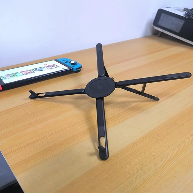 3 in 1 Magnetic Foldable Versatile Stand for Phone Tablet and Laptop,Aluminum Alloy Ergonomic 8-Level Adjustable Height Laptop Stand for Desk,Portable Holder for Home Office and Travel