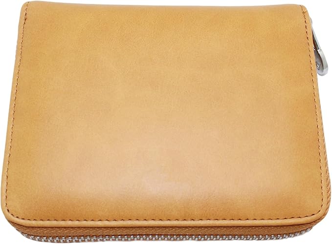 boshiho RFID Blocking 24 Slot Credit Card Holder Wallet Real Leather Multi Card Organizer Wallet with Zipper