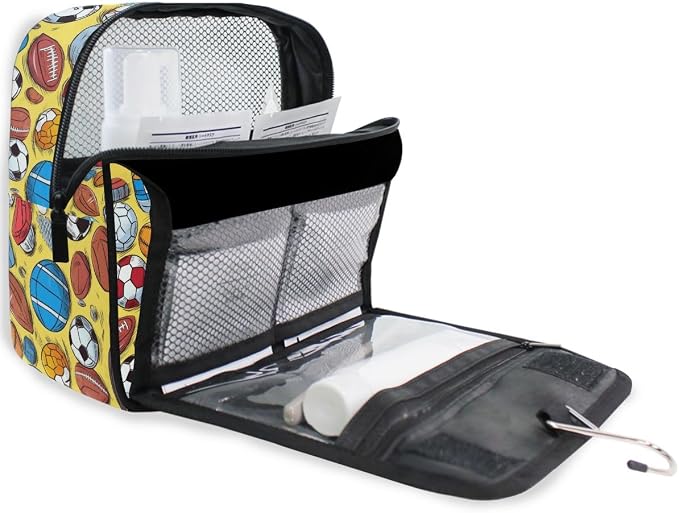 senya Hanging Travel Toiletry Bag -410 - Football Kit Makeup Case Cosmetics Organizer for Men Women
