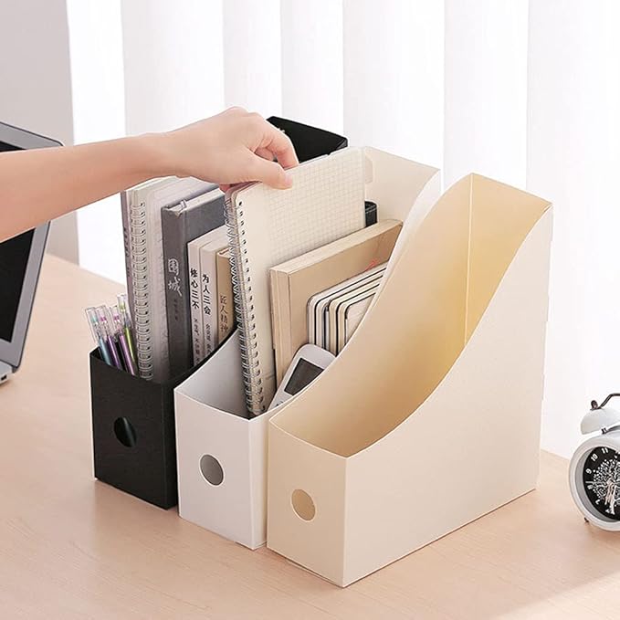 File Storage Box Folding Desktop Sundries Storage Rack Container for Home Bedroom Study Desk Decoration