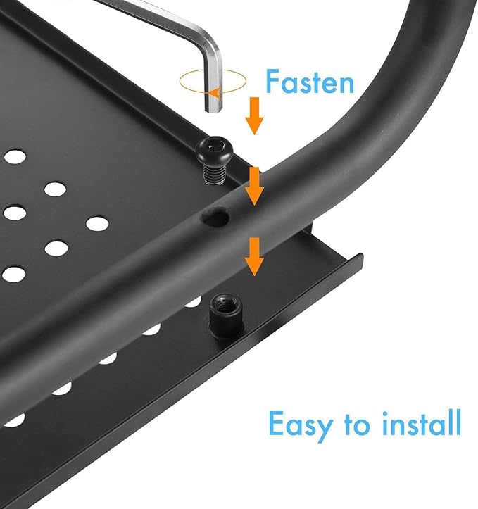 HUANUO Monitor Stand Riser for Desk, Laptop Stand, Laptop Shelf w/Vented Metal, Desktop Computer Stand Desk Organizer for Laptop, PC, Printer
