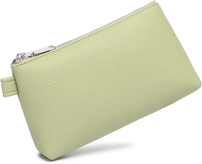 PU Leather Makeup Simple and Convenient Handbag Small Exquisite Storage Bag (PU/Sage Green)