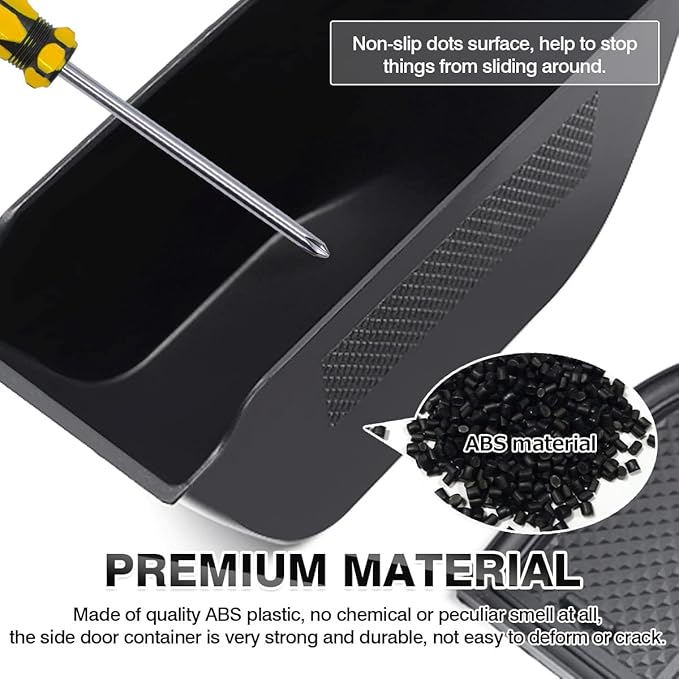 Karltys Door Side Storage Box for Land Rover Defender 90 110 130 2020-2025 2026 Accessories Defender Door Side Organizer Tray Grab Handle Pocket Box Insert Interior Accessories 2PCS
