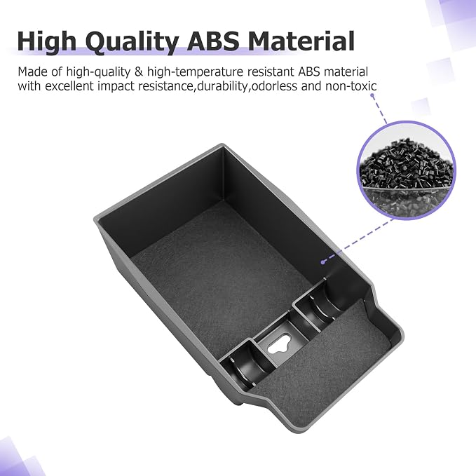 LUWU 2026 Mazda CX5 Center Console Organizer for 2026 Mazda CX-5 Accessories CX 5 2026 Armrest Console Storage Box Insert Tray ABS Material Black Coin Container