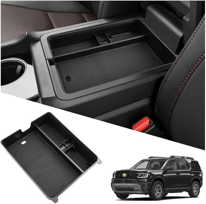 2026 Passport Center Console Organizer,for Honda 2026 Passport Accessories ABS Material Armrest Console Glove Tray Compatible with 2026 Honda Passport RTL/TrailSport/TrailSport Elite & 2026 Pilot