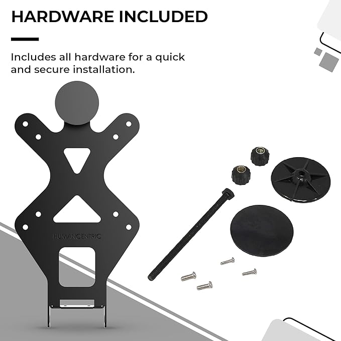 HumanCentric VESA Mount Adapter for HP Monitors 22er, 22es, 22f, 23er, 23es, 23f, 24ea, 24ec, 24er, 24es, 24f, 24fw, 25er, 25es, 25f, 27er, 27ea, 27es, 27f, 27fw, 27ec VESA Adapter Bracket (White)