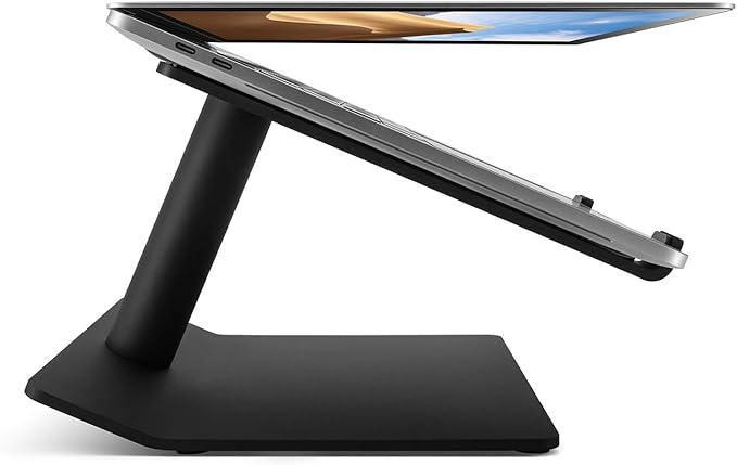 UPPERCASE Designs PILLR Solid Aluminum Elevating Stand Compatible with MacBooks and Other Laptops, Black