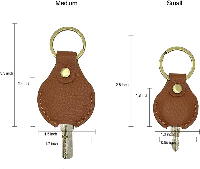 Genuine Leather Key Ring,Key Sleeve for Men, Women, Key Holder, Stylish Key Cover for Broken Key,Key Chain