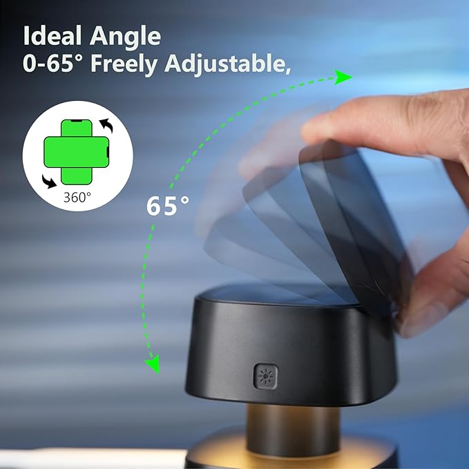 【2026 Upgraded】4 in 1 Wireless Charger, 3 in 1 Wireless Charging Station with Night Light for MagSafe Charger, 15W Magnetic Travel Stand for iPhone17/Air/Pro/Max/16/15/14, Apple Watch, Airpods (Black)