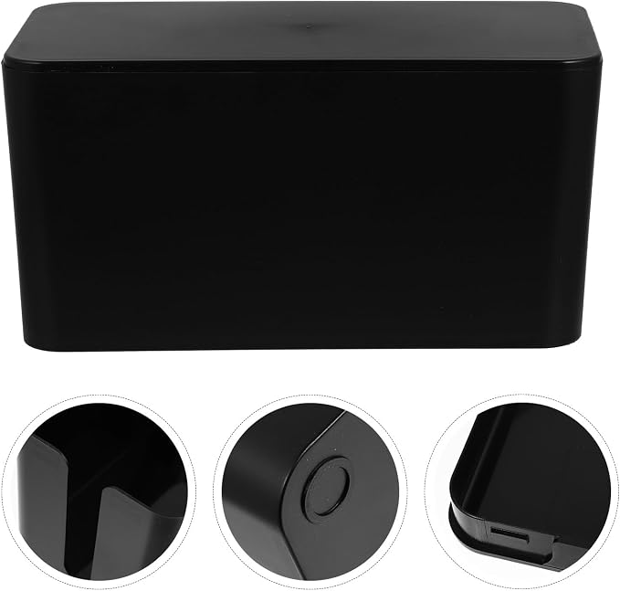Zerodeko Cable Management Box Cable Organizer Box for Home Cord Storage Power Strip Cord for Desk and Electronics Accessories