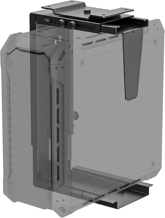 Suptek Adjustable Under Desk and Wall PC Mount,3.94 to 11.61 inch Wide Computer Case CPU Hanger Holder 360 Degree Rotatable Under-Desk PC Hanging Stand Holder Mount (ZJJ001XL)
