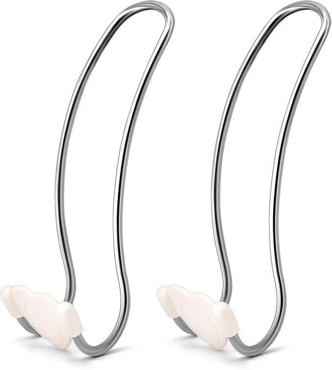 Heavy Duty Car Seat Headrest Hooks for Purse, Backpack Grocery Bags-2 PackMetal Auto Backseat Organizer with Non-Slip Rubber Covers – Multi-Purpose Hanging Hooks for Home, Office & Door